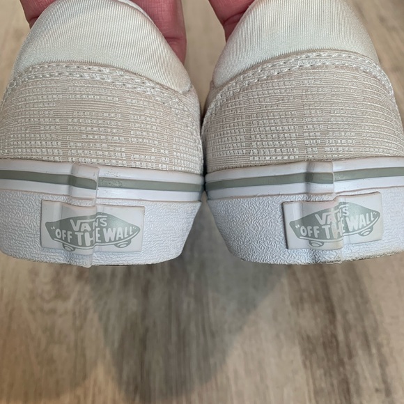 Women’s VANS Asher Slip-On Canvas Shoes - neutral Cream color - Picture 9 of 11